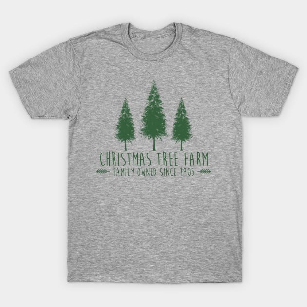 Christmas Tree Farm T-Shirt by textonshirts